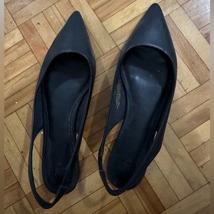 Black Slingback Flats